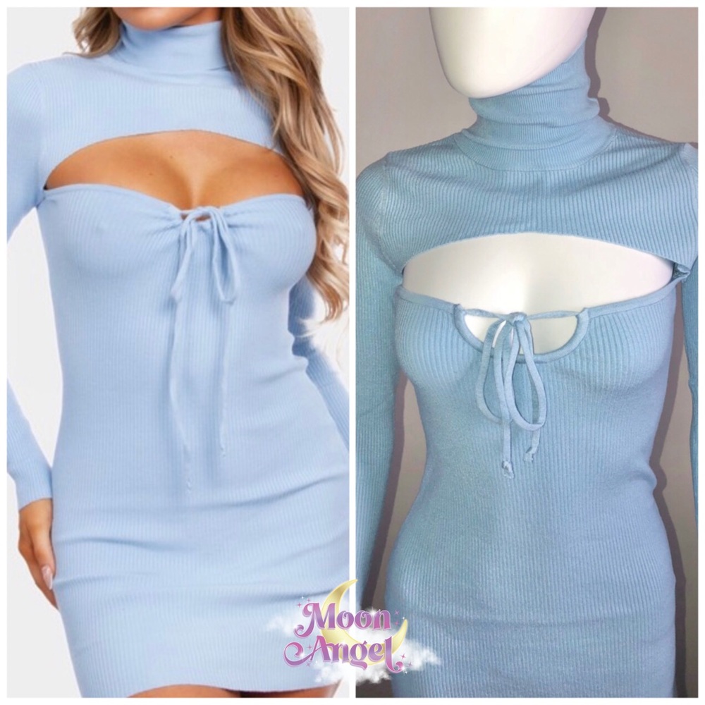 🩵❄️Lyra Blue Turtleneck Dress❄️🩵